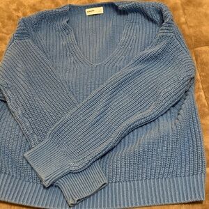 Sonoma V-Neck Sweater in Soft Blue